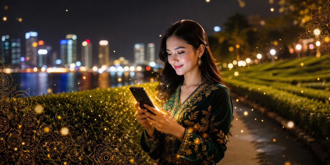 Pengguna Penang menggunakan platform 820rr melalui telefon pintar dengan antara muka sukan maya yang jelas